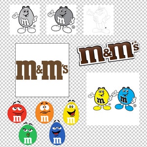  Yellow M&M Sticker - Sticker Graphic - Auto, Wall