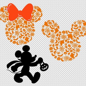 Mickey and Minnie Halloween Bundle SVG eps png