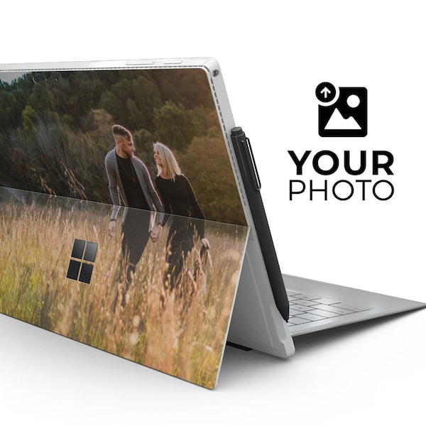 Custom Add Your Own Photo Image // Skin Decal Wrap Kit Compatible with the Microsoft Surface Pro 2, 3, 4, 5 Tablets or Surface Book Laptops