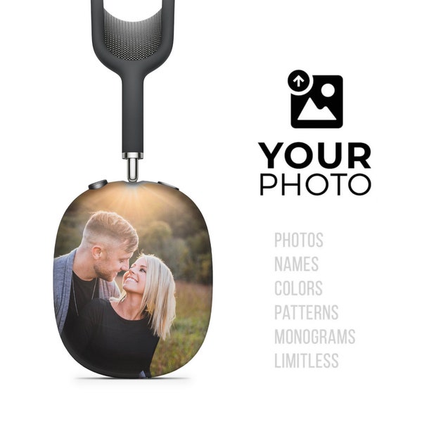 Custom Personalized Your Image Design Photo // Full Body Skin Decal Wrap Kit for Apple AirPods Pro Max Headphones