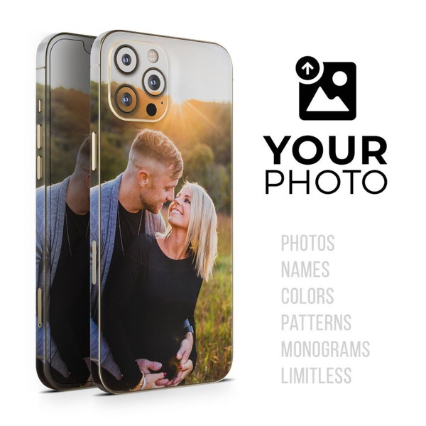 Custom Personalized Add Your Own Image or Design // Full-Body Skin Decal Wrap for Apple iPhone 15, 15 Pro Max, 14, 13, 12 11, (All models!)