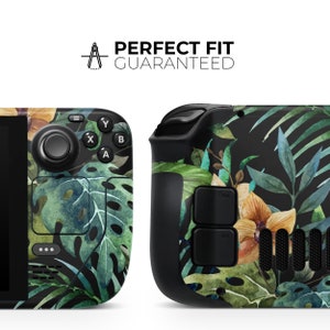 Tropical Forest v1 // Full Body Skin Decal Wrap Kit for the Steam Deck Console Gaming Device