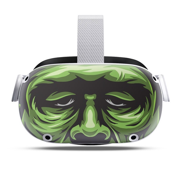 Cartoon Frankenstein V2 // Full Body Skin Decal Vinyl Wrap for Oculus Go Quest 1 or 2 Virtual Headset with Controllers