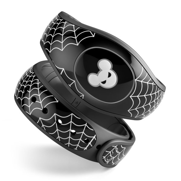 Black and White Spidey Mouse // Halloween Cute Best Skin Decal Vinyl Wrap for Disney MagicBand+, 1 or 2 (Adult + Child Magic Band)