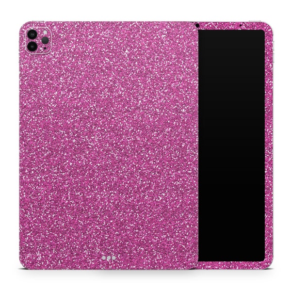 Sparkling Pink Ultra Metallic Glitter - Full-Body Skin Decal Wrap Protector Kit for Apple iPad Air, Mini, Pro (12.9", 11" + others)