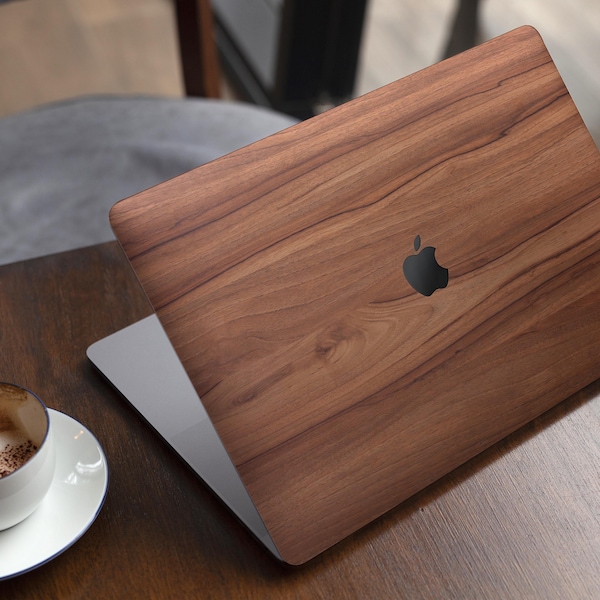 Smooth-Grained Wooden Plank // Skin Decal Wrap Kit Compatible with the Apple MacBook Pro, Pro with Touch Bar or Air (11, 12, 13, 15 & 16" -