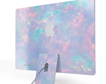 Blurry Opal Gemstone // Full Body Skin Decal Wrap Kit Compatible with Apple iMac 24", 27" or 21" Computer Monitor Case & Stand