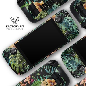 Tropical Forest v1 // Full Body Skin Decal Wrap Kit for the Steam Deck Console Gaming Device