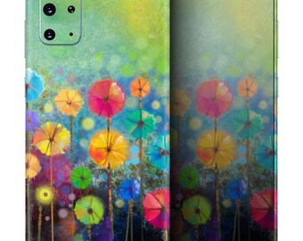 Abstracte bloemenweide // Full-Body Skin Decal Wrap Cover voor Samsung Galaxy S21, S20 Plus of Ultra, Note 20, 10, S10 + (alle modellen)