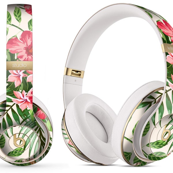 Dreamy Subtle Floral V1 // Full-Body Skin Decal Wrap Cover for Beats by Dre Solo 2, 3 Wireless, Pro, Pill, Studio, Mixr, EP Headphones