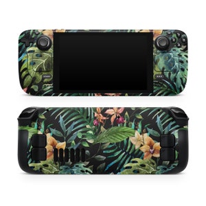 Tropical Forest v1 // Protective Skin Decal Wrap Cover Kit for the Steam Deck LCD & OLED Console Gaming Device and Trackpad image 2