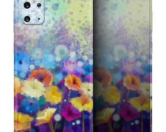 Abstract Flower Meadow v2 // Full-Body Skin Decal Wrap Cover voor Samsung Galaxy S21, S20 Plus of Ultra, Note 20, 10, S10 + (alle modellen)