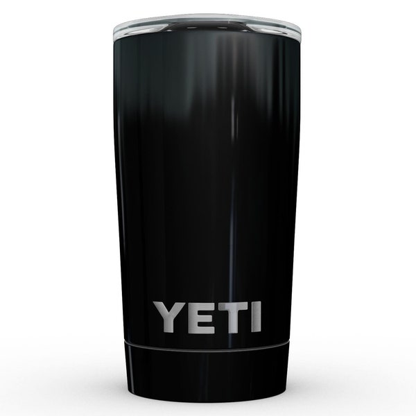 Solid State Black // Custom Skin Decal Wrap Cover for Yeti Tumbler, Rambler, Colster Cups + Coolers