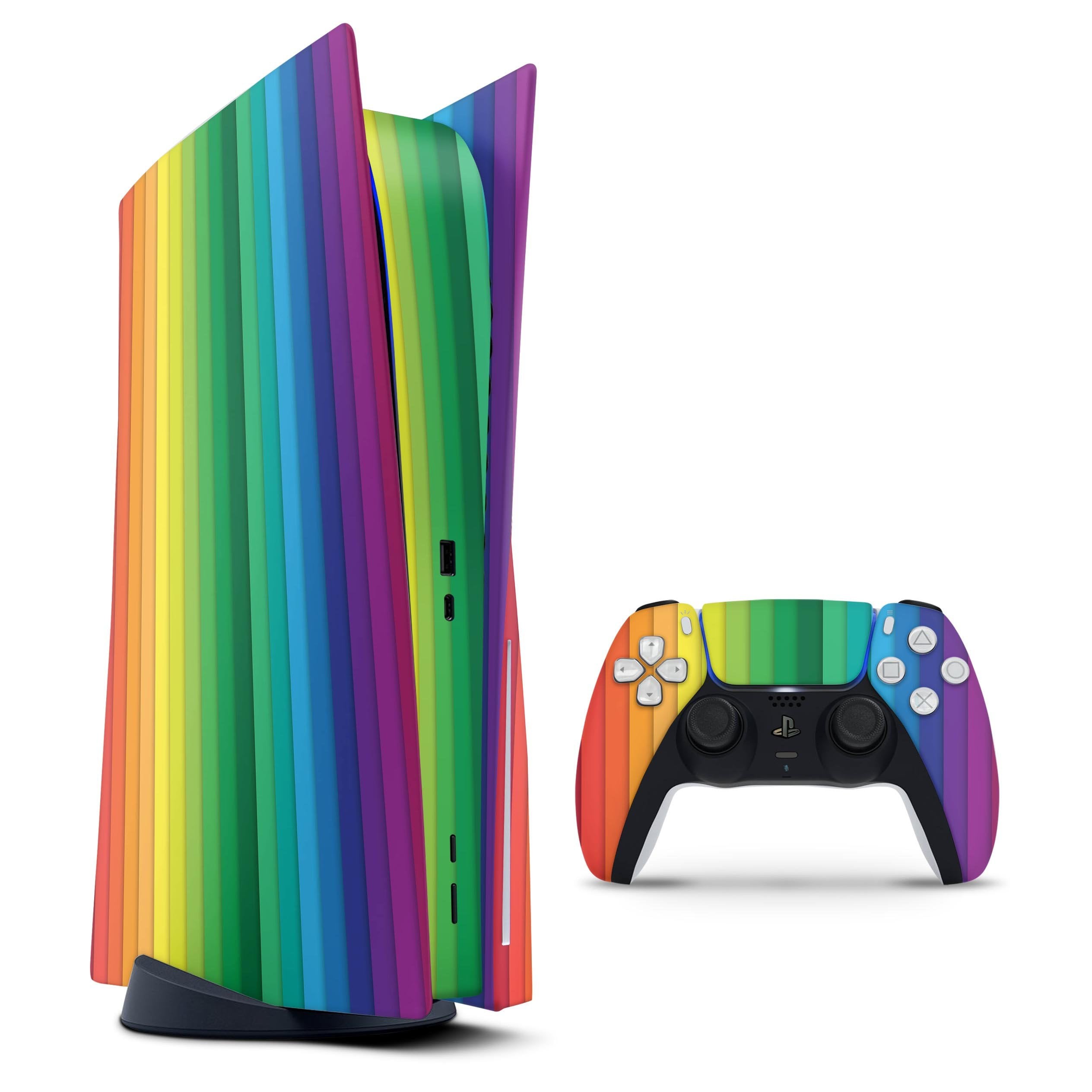 Abstract Rainbow Balls PS5 - Skin para Playstation 5, funda de vinilo  premium 3M, juego de fundas para Playstation 5 Disc Edition y PS5 (edición  de