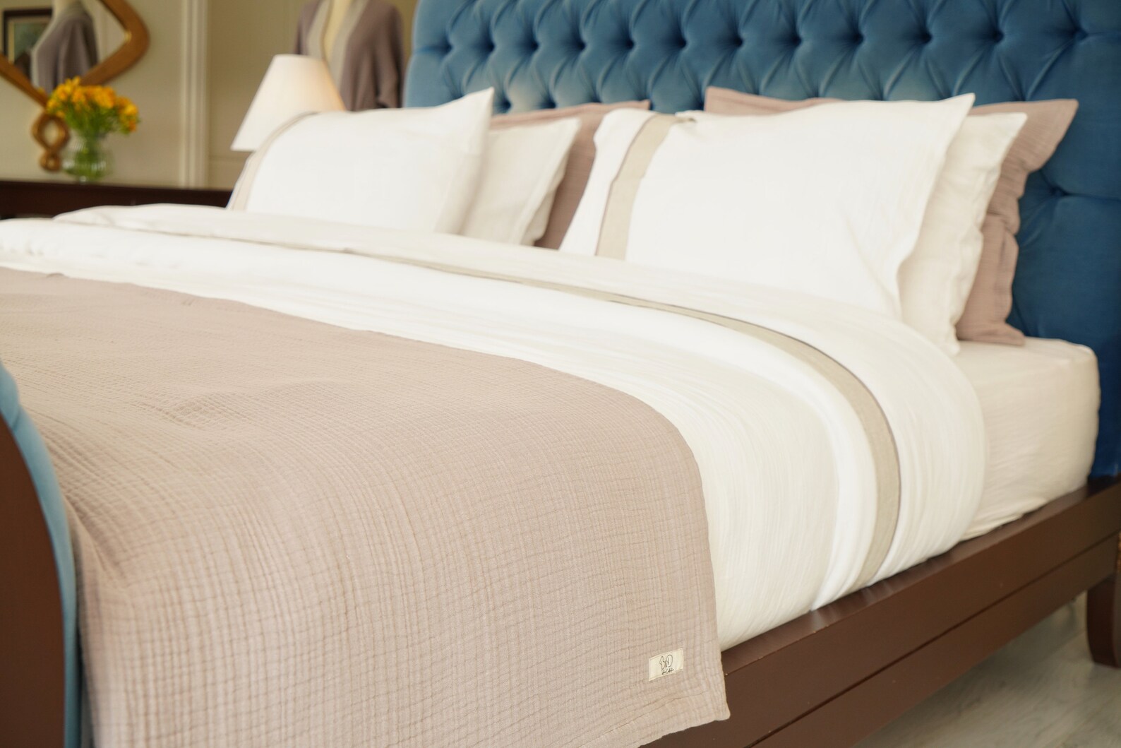 Muslin Bed Cover Set / 4 Layers Muslin Bedspreed / Organic Etsy