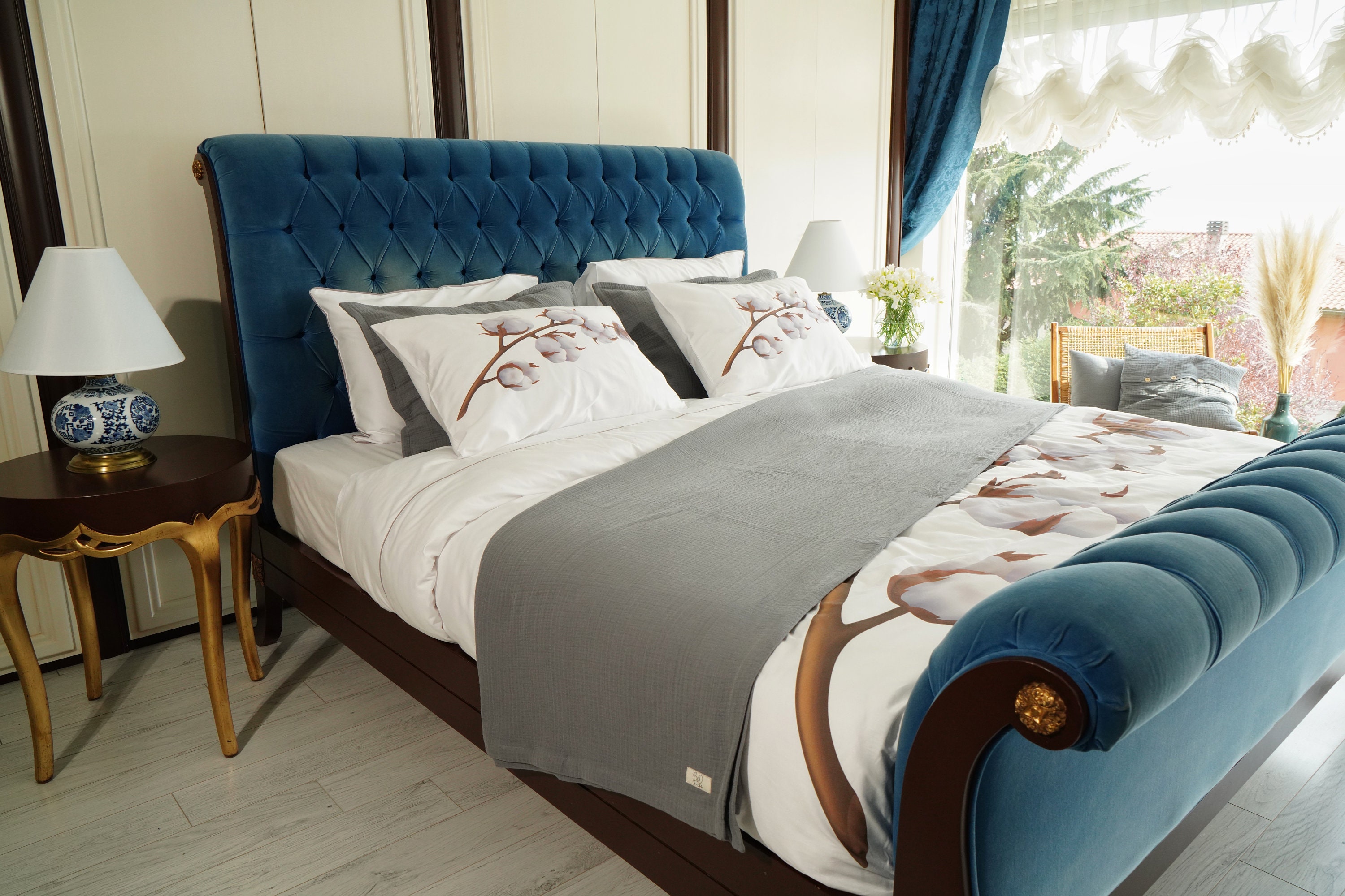 Muslin Bed Cover Set / 4 Layers Muslin Bedspreed / Organic Etsy