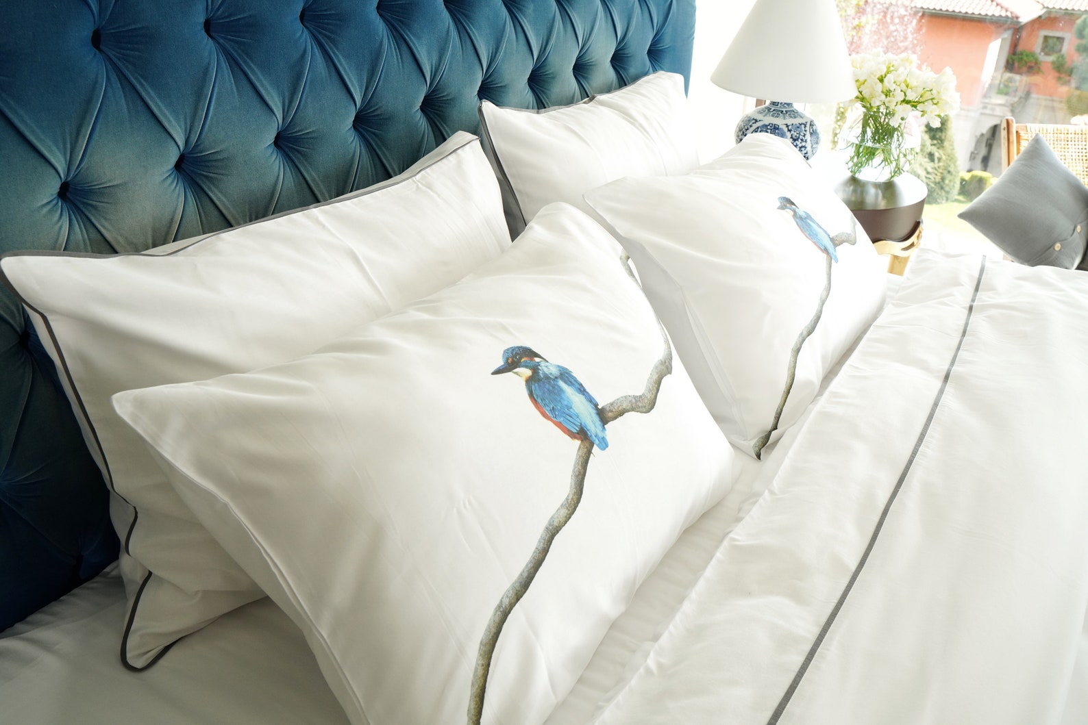 Bluebird Bedding Set Organic Gots Certified 100 Cotton Etsy