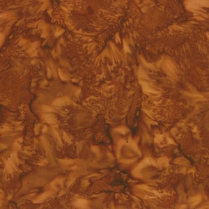 Hoffman - BALI Watercolors - 1895-573 - Pecan - Watercolor Blender Batik Fabric - Rich Brown - Fabric by the Yard