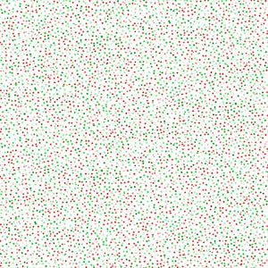 Northcott - 10226-10 - HOORAY - Christmas Party - Green and Red Squares and Dots on White