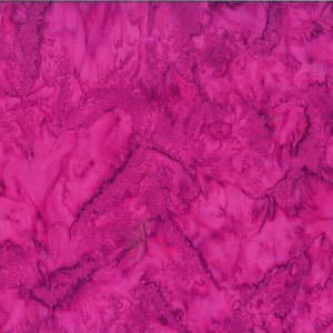 Hoffman - BALI Watercolors - 1895-706 Bougainvillea - Watercolor Blender Batik Fabric - Hot Pink / Red - Fabric by the Yard