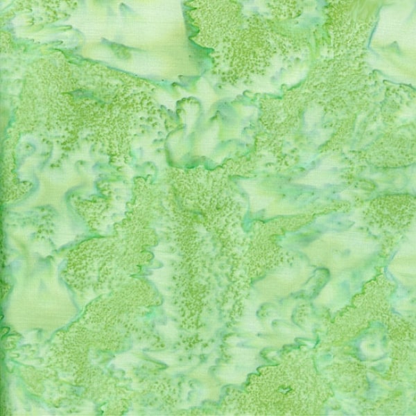 Hoffman - BALI Watercolors - 1895-498 Monstera - Watercolor Blender Batik Fabric - Light Green - Fabric by the Yard