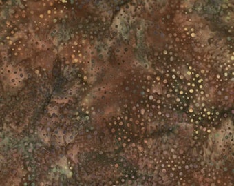 Hoffman - Dot Pattern Batik - 885-238 - Topaz - Shades of Brown Dots