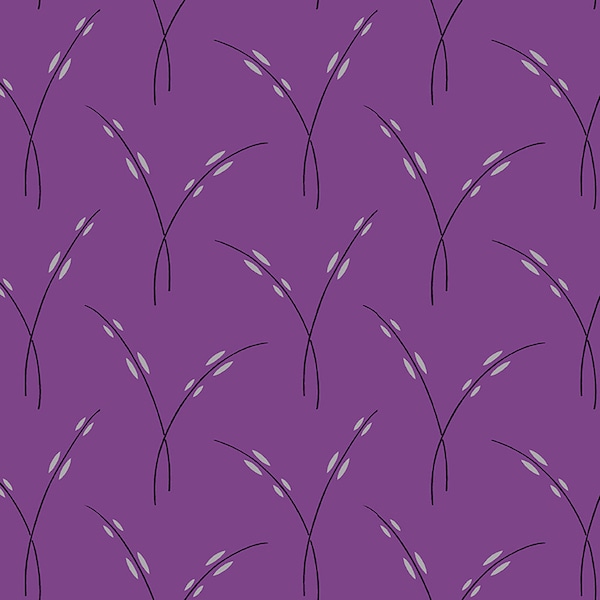 Clothworks - Y3368-122 - Purple Reign - Rice Stem Dark Orchid - Fabric by the Yard