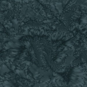 Hoffman - BALI Watercolors - 1895-537 - Blacklight *CD2* - Watercolor Blender Batik Fabric - Dark Blue Green - Fabric by the Yard