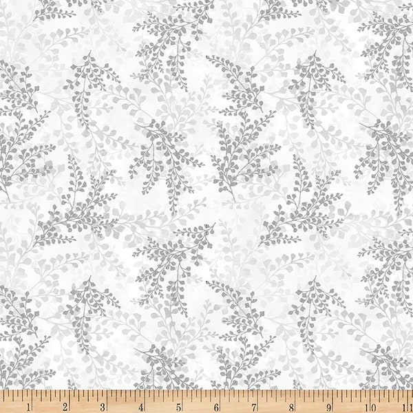 Hoffman - Fly Home for Winter - U4976-307S - Snow / Silver - 100% Cotton Screenprint with Metallic Accents - Fabric by the Yard