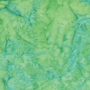 Hoffman - BALI Watercolors - 1895-226 Seaholly - Watercolor Blender Batik Fabric - Light Green Blue - Fabric by the Yard