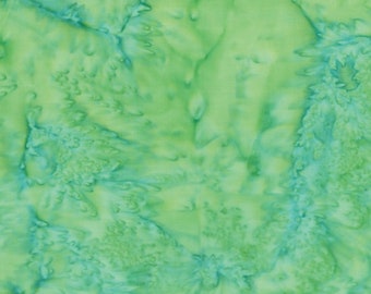 Hoffman - BALI Watercolors - 1895-226 Seaholly - Watercolor Blender Batik Fabric - Light Green Blue - Fabric by the Yard