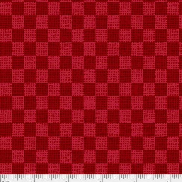 P&B Textiles - Postcard Holiday - POHO 4443 R - Red Checkerboard
