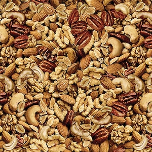 Benartex - Kanvas Studio - Ale House - Mixed Nuts - Natural - 12748-70 - Fabric by the Yard