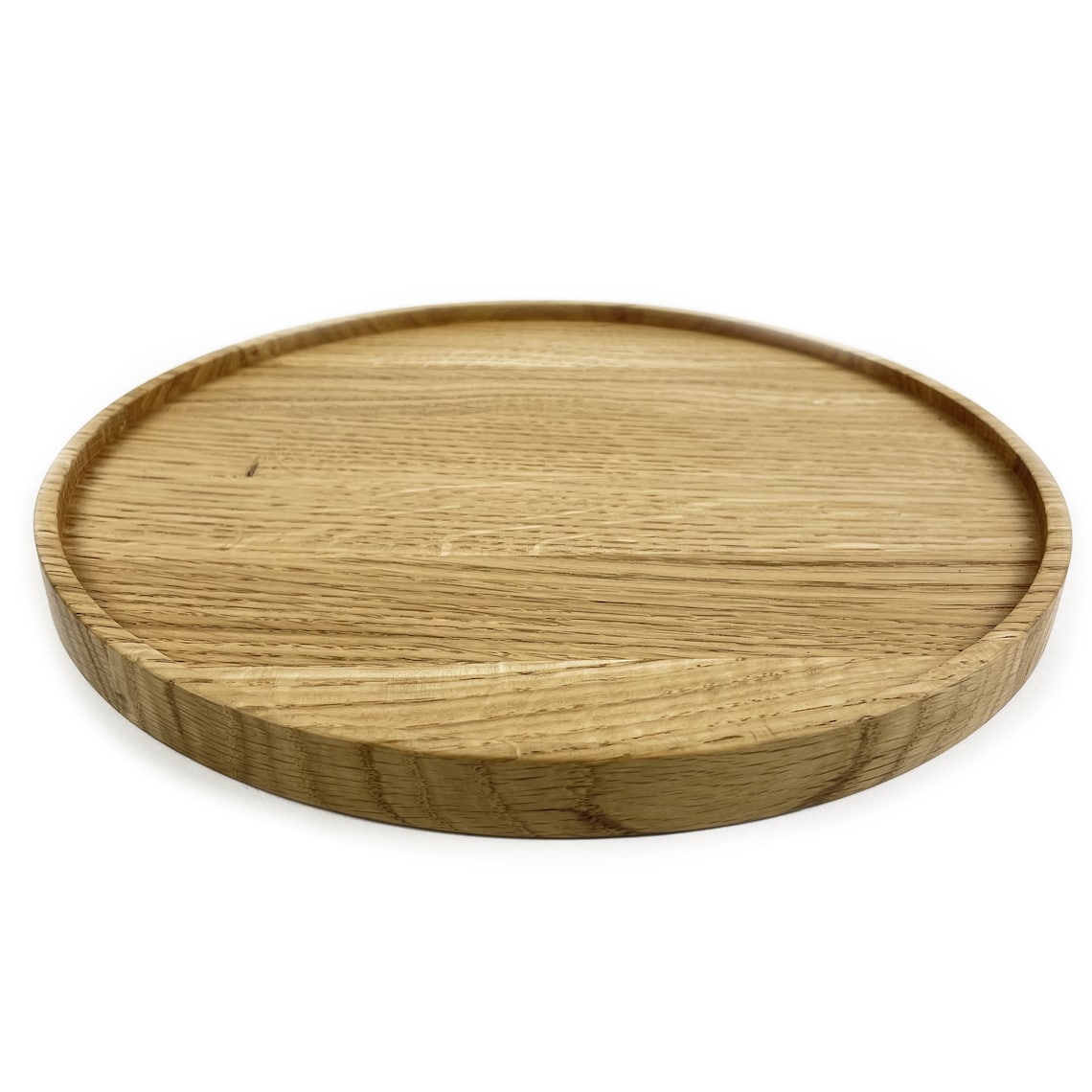 4 X 20cm Oak Wood Handcrafted Round Wooden Trays high Quality Etsy