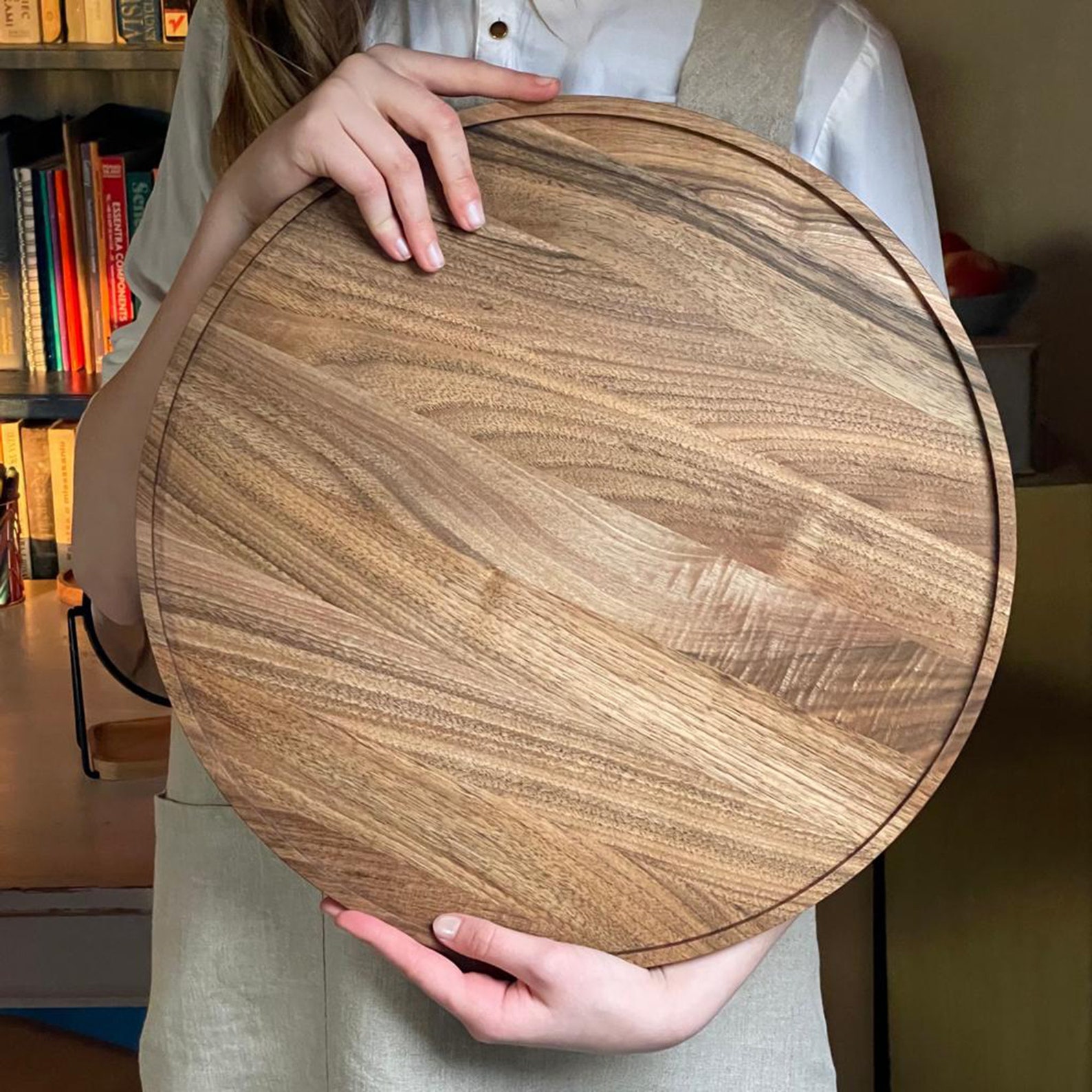 50cm Large Round Wooden Tray / Charcuterie Board Available in Etsy