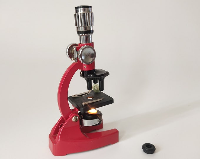 Hobby Microscope / 1990s Microscope / Old Microscope / Medical Microscope Vintage Medical Shop