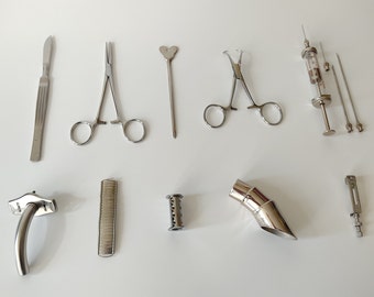 Vintage Medical tool(s) Special Metal Surgery Equipment Antique Instrument Old Vintage Medical tools Metal EXCELLENT CONDITION 1940-60s #x14