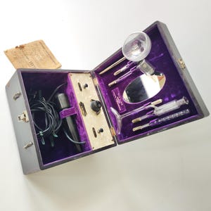Rare Vintage Violet Ray Machine - Rare Medical Equipment Treatment  / 1930s - 1960s Excellent Condition #8#