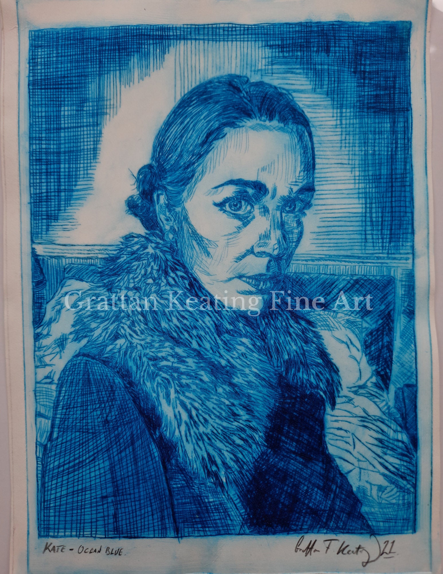 Etching From Photo Custom Etching Fine Art Print Handmade Gift Personalised Family Portrait