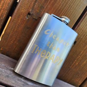 Silver Liquor Flask (Cheaper Than Therapy)