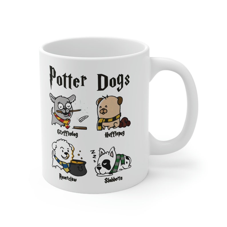 Tazza con cani di Potter, Harry Potter, regalo per papà amante dei cani di Potter, per lui e per lei immagine 5