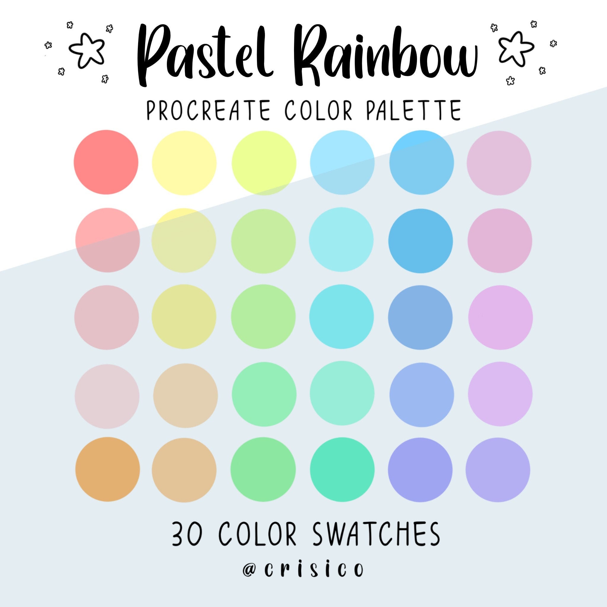 Pastel Palette Procreate Rainbow Pastel Color Palette Pastel Etsy My Xxx Hot Girl