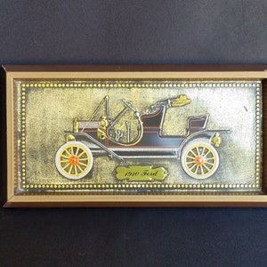 Vintage 1910 Ford Model T Metal Wall Art by Weibro Sculp-Craft