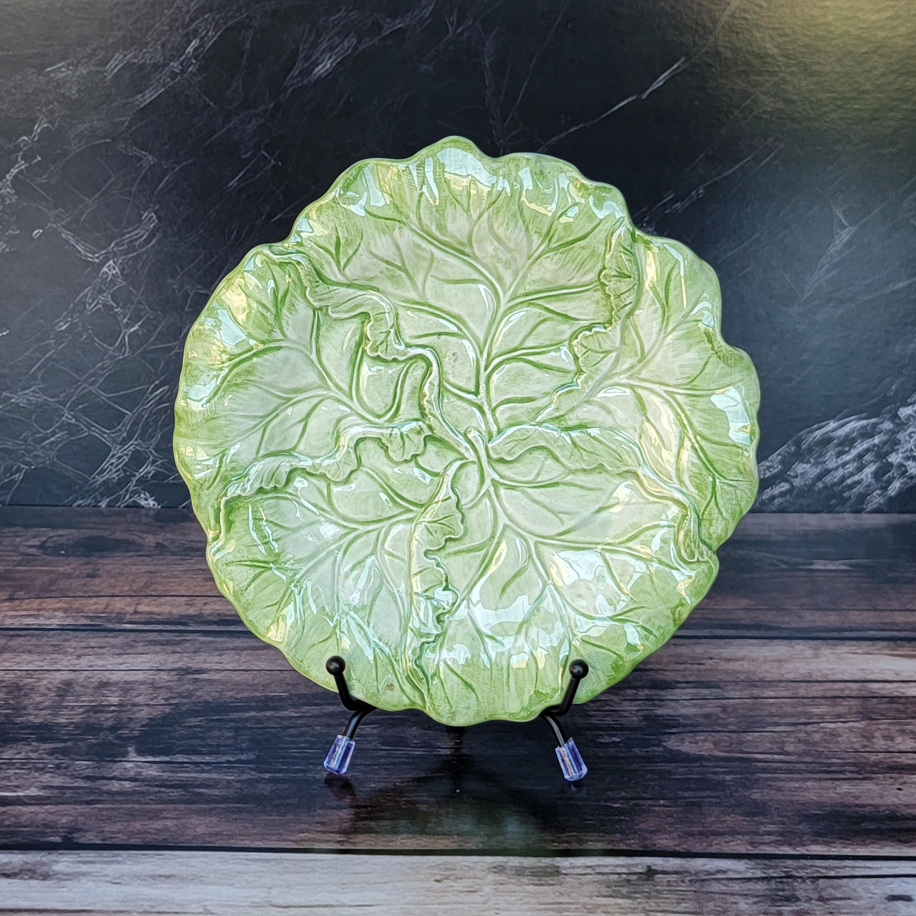 Fitz & Floyd Vegetable Garden Small Lettuce Leaf Plate - Etsy