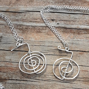 Cho Ku Rei Spiral Wire Pendant with Chain