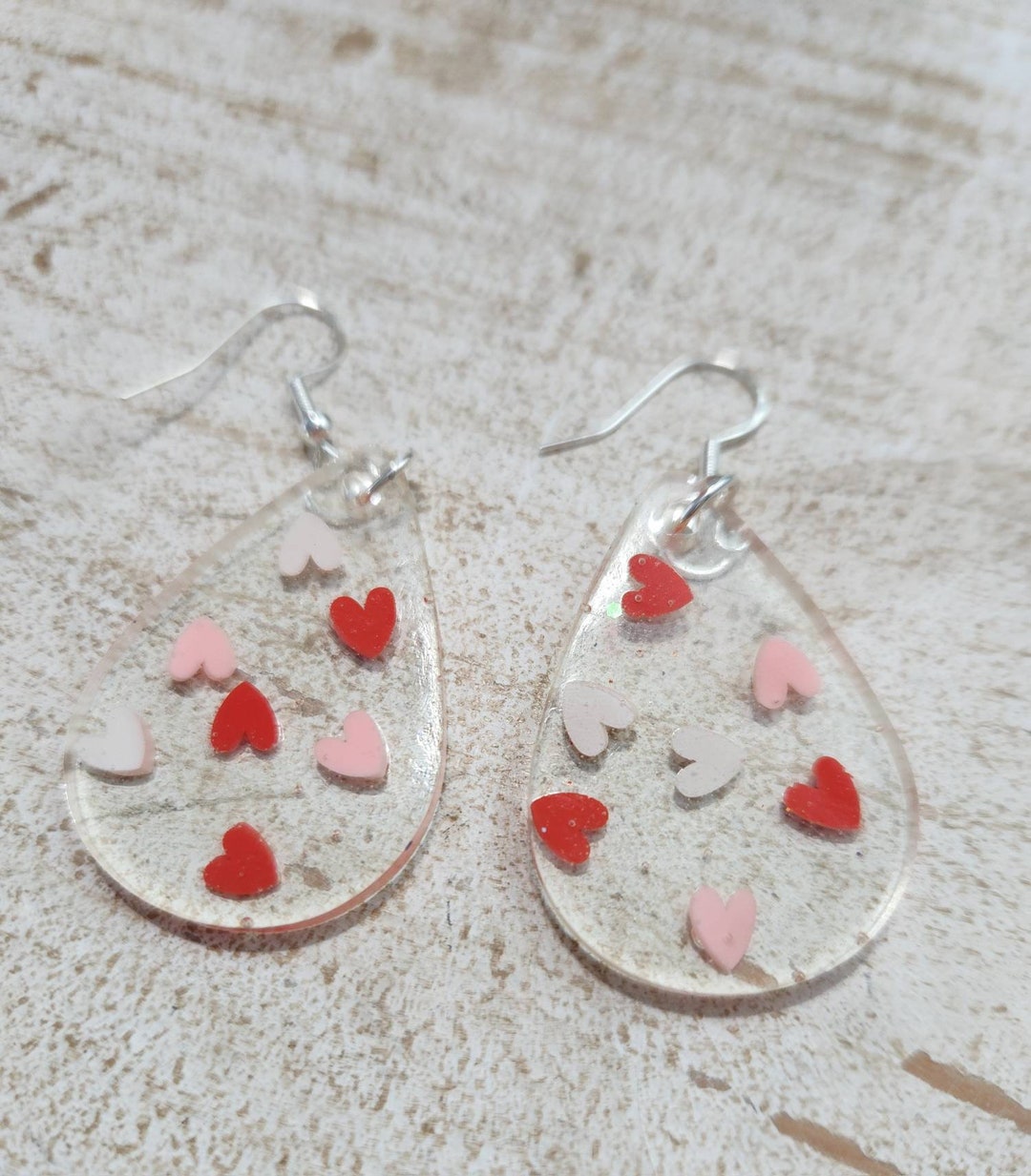 Valentines Day Candy Heart Earrings Etsy