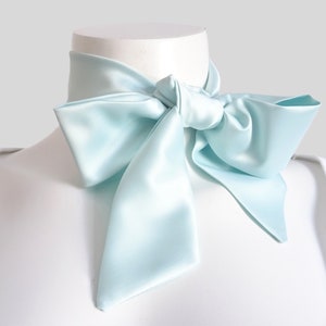 Satin Scarf for Women / Head Scarf for Long or Short Hair / Bow Hair Scarf / Birthday Gift