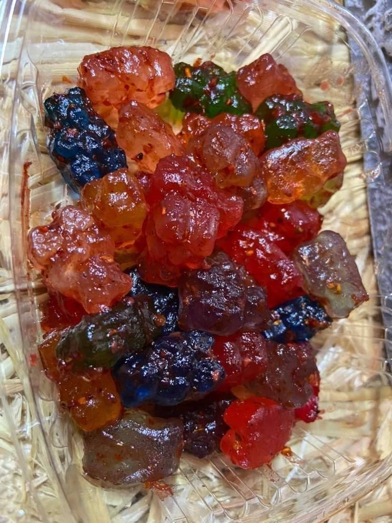 Sugar Free Monster Bears Coated in Sugar Free Chamoy 6oz - Etsy