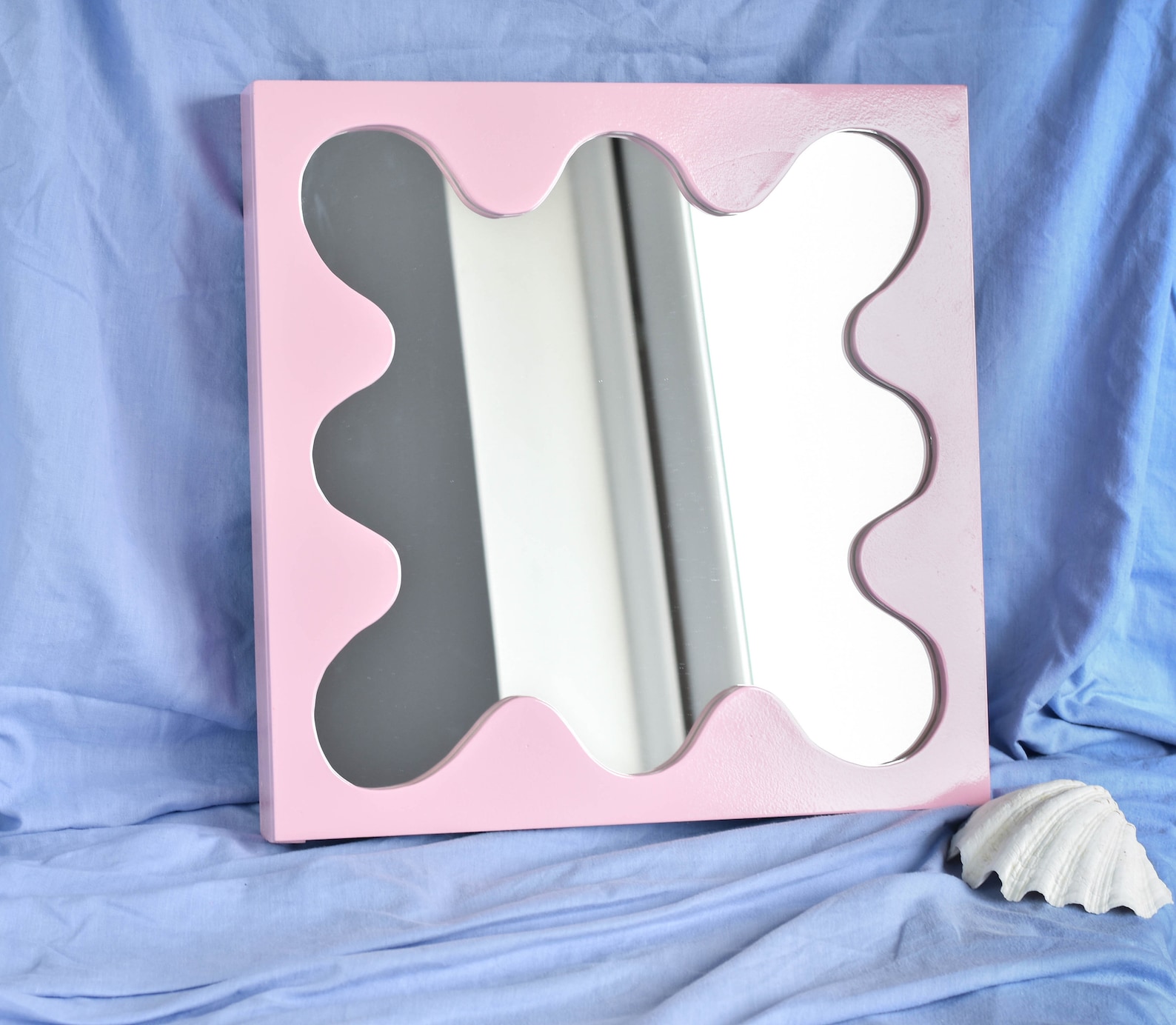 Wavy Mirror Pink Aesthetic Mirror Made to Order Curvy Etsy UK