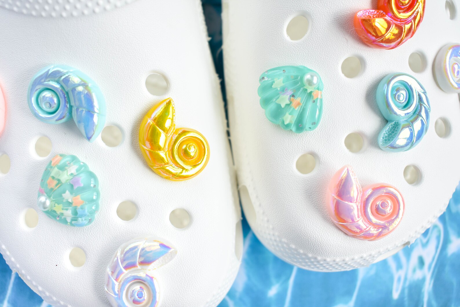 SHOE CHARM Shell Shoe Charm for Crocs Sea Themed Shoe Etsy